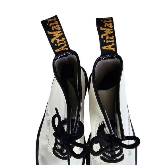 Dr. Martens Jadon White Leather Platform Boots Womens US 9 / Mens 8 EU 41 - Picture 5 of 12